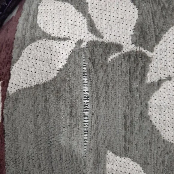 Vintage boho velvet and leather bag with embroidered strap - Picture 13 of 13